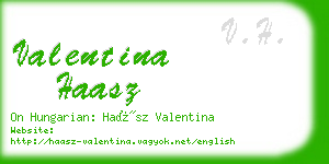 valentina haasz business card